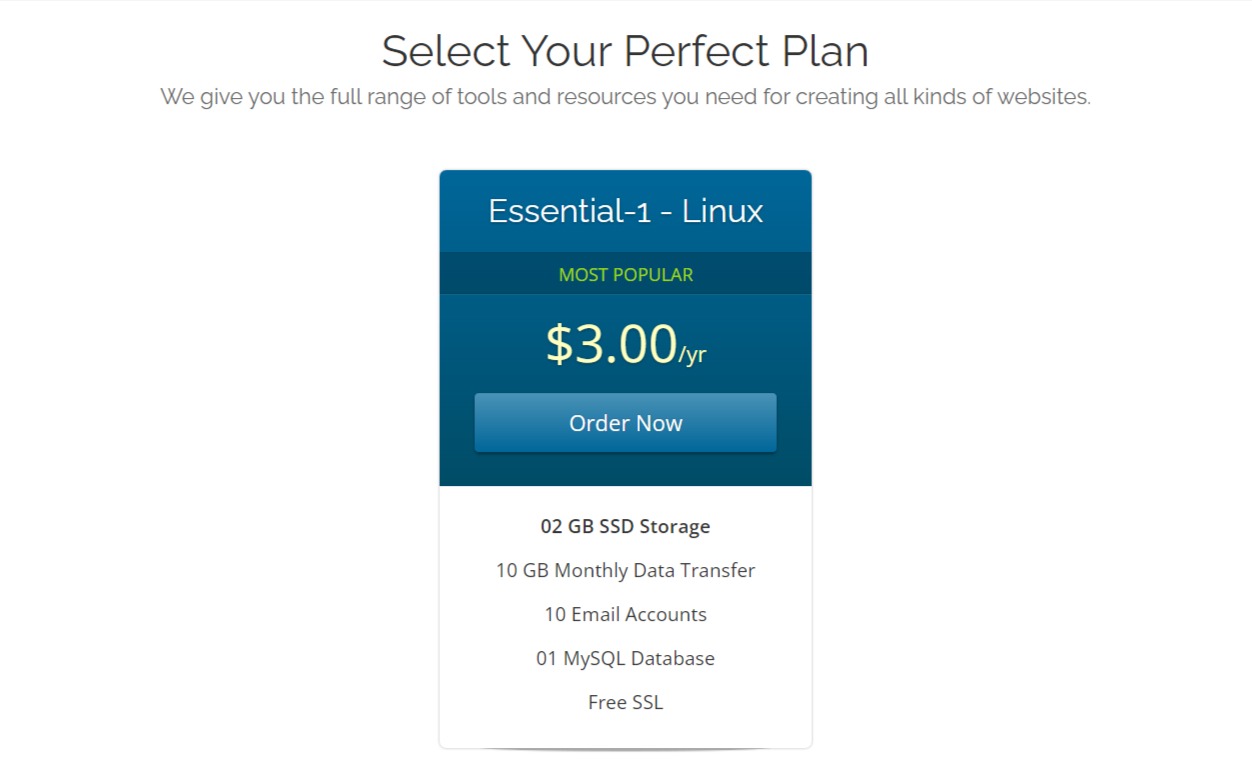 Select Your Perfect Plan