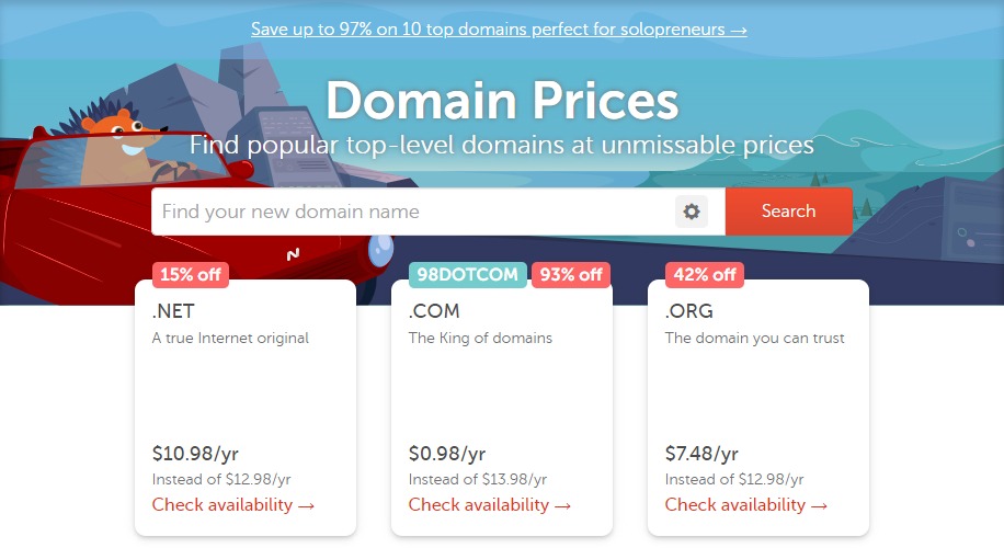 domain price