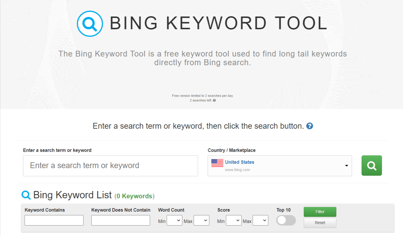 Bing Keyword Tool by Keyword Tool Dominator
