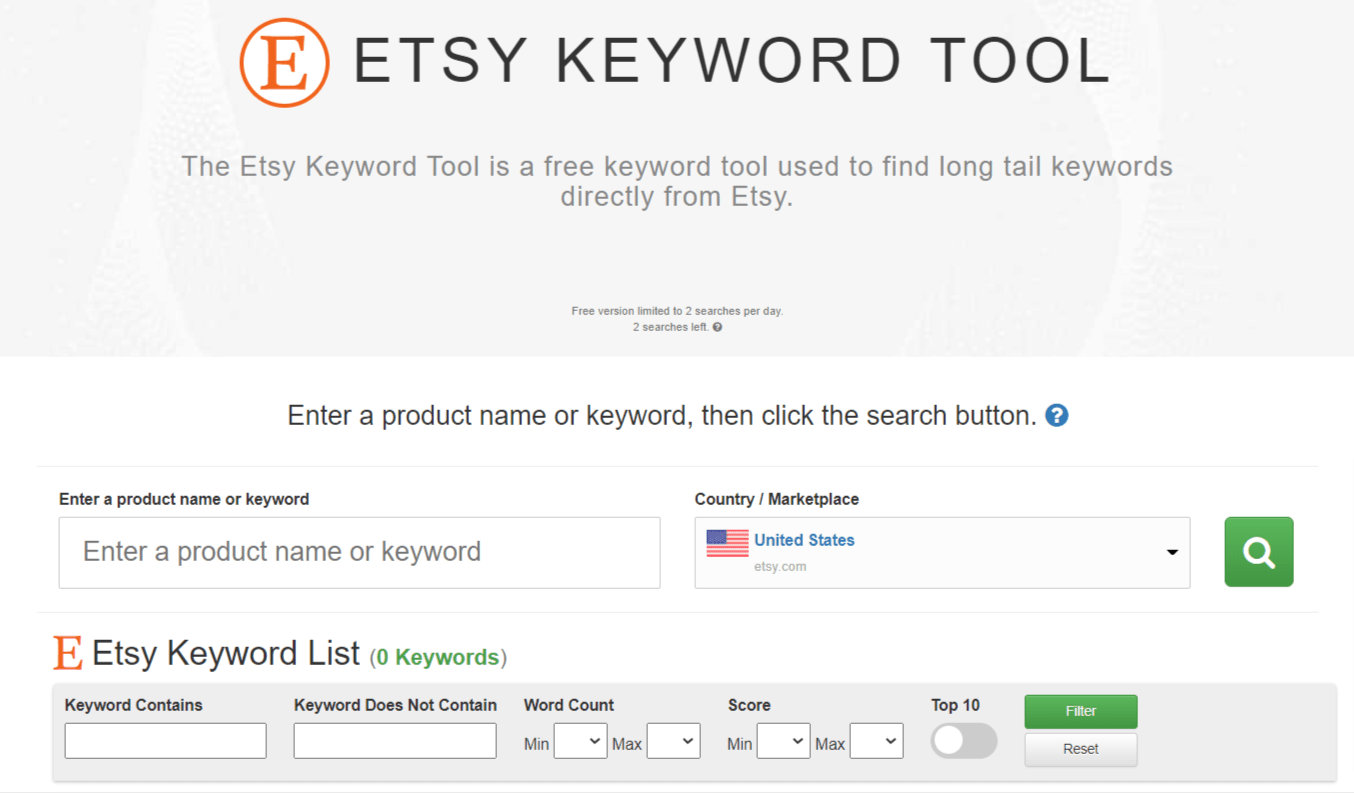 Etsy Keyword Tool by Keyword Tool Dominator