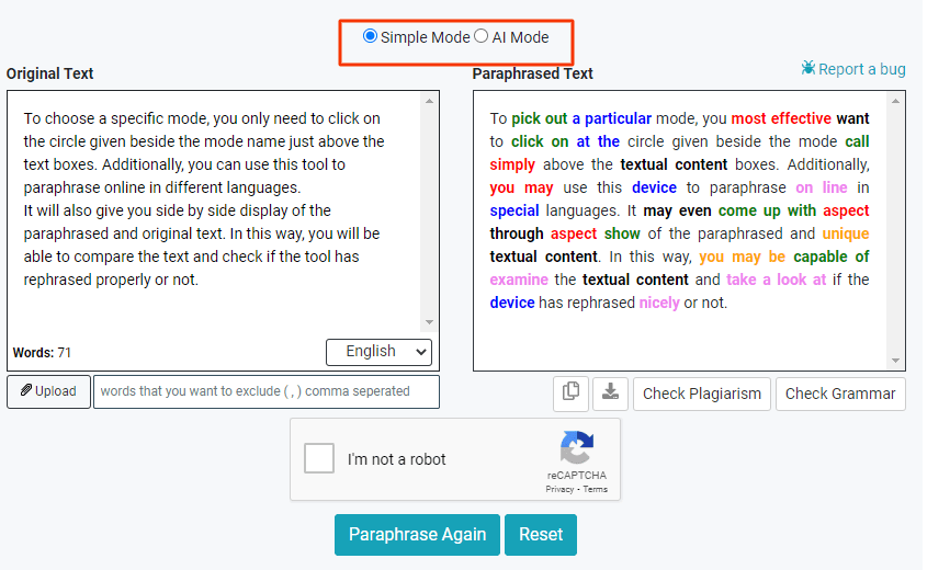 Paraphrasing Tool by Softo