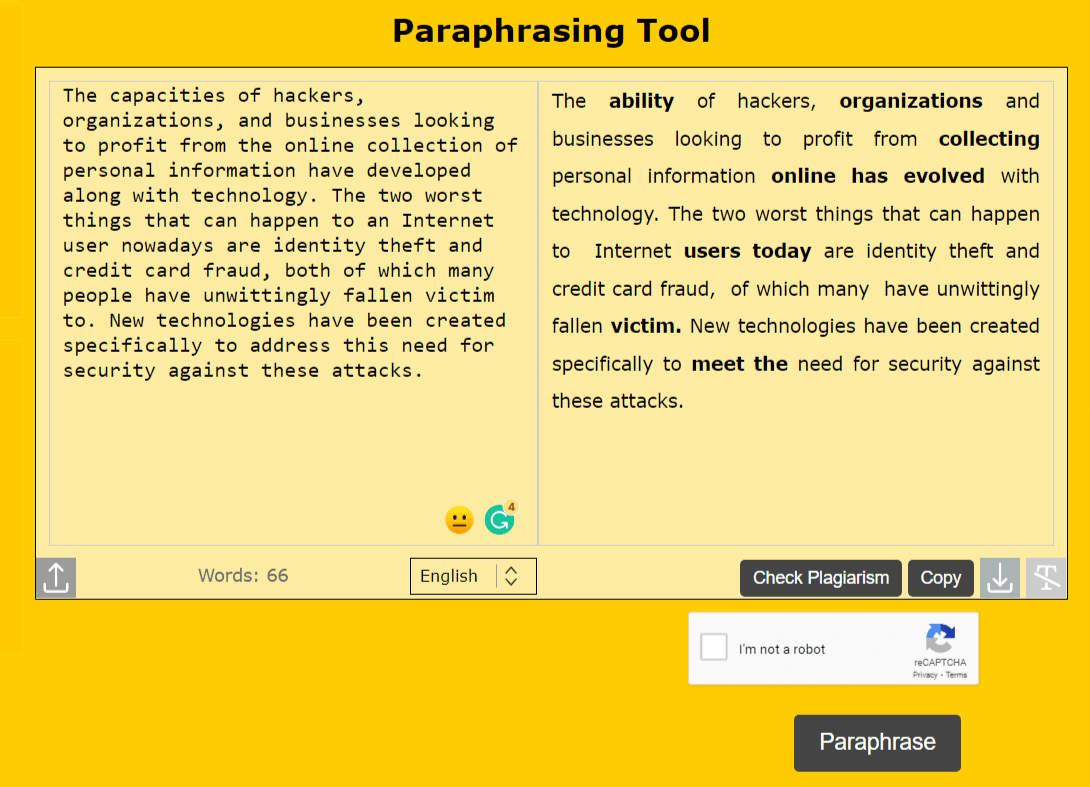 Paraphrasing Tool by Text Reverse