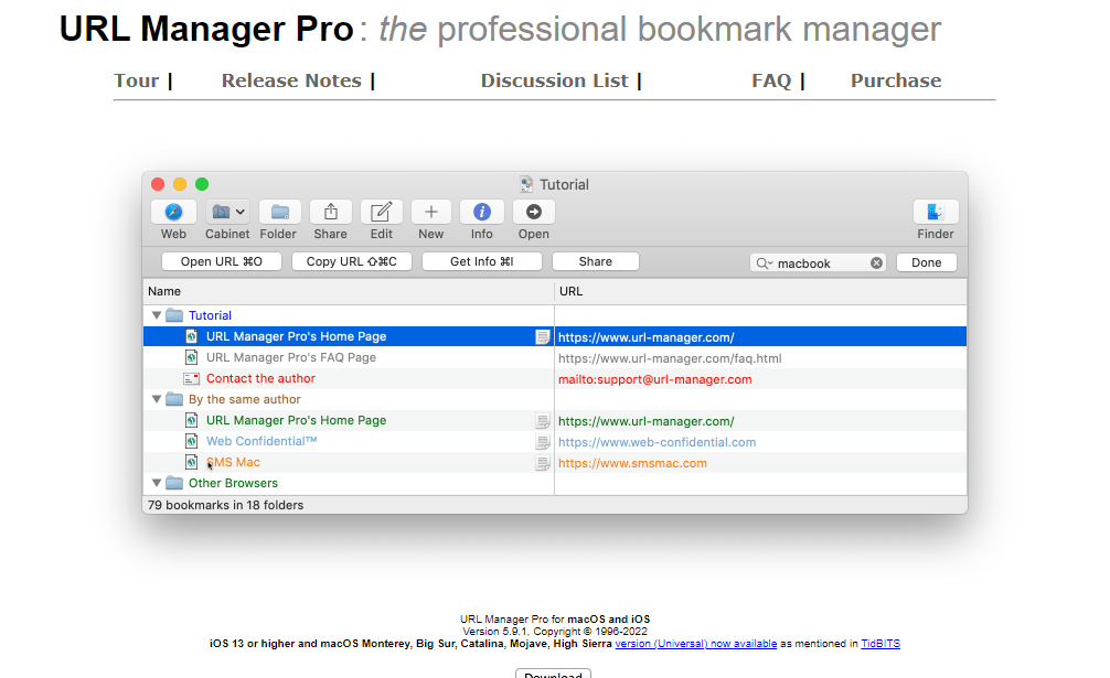 URL Manager Pro