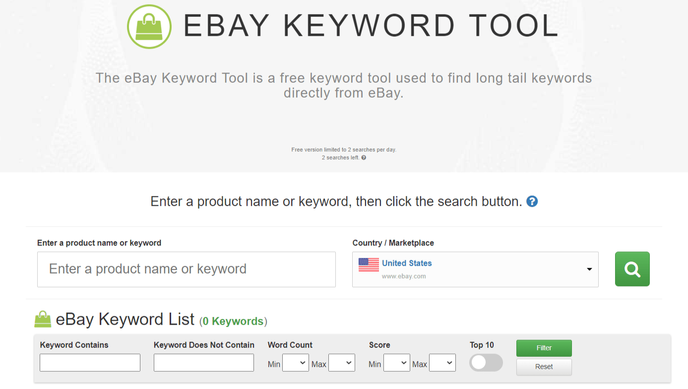 eBay Keyword Tool by Keyword Tool Dominator