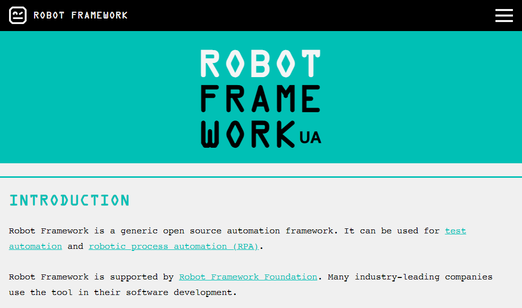 Robot Framework